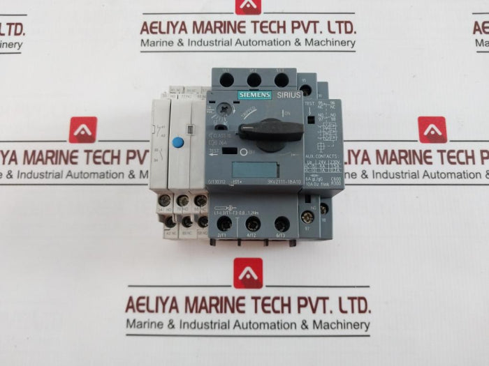 Siemens 3Rv2111-1Ba10 Sirius 3 Pole Circuit Breaker 26A Iec/En 60947-5-1 1.4-2A