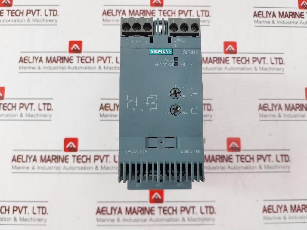 Siemens 3Rw3036-1Bb14 Soft Starter 200-480V 50/60Hz