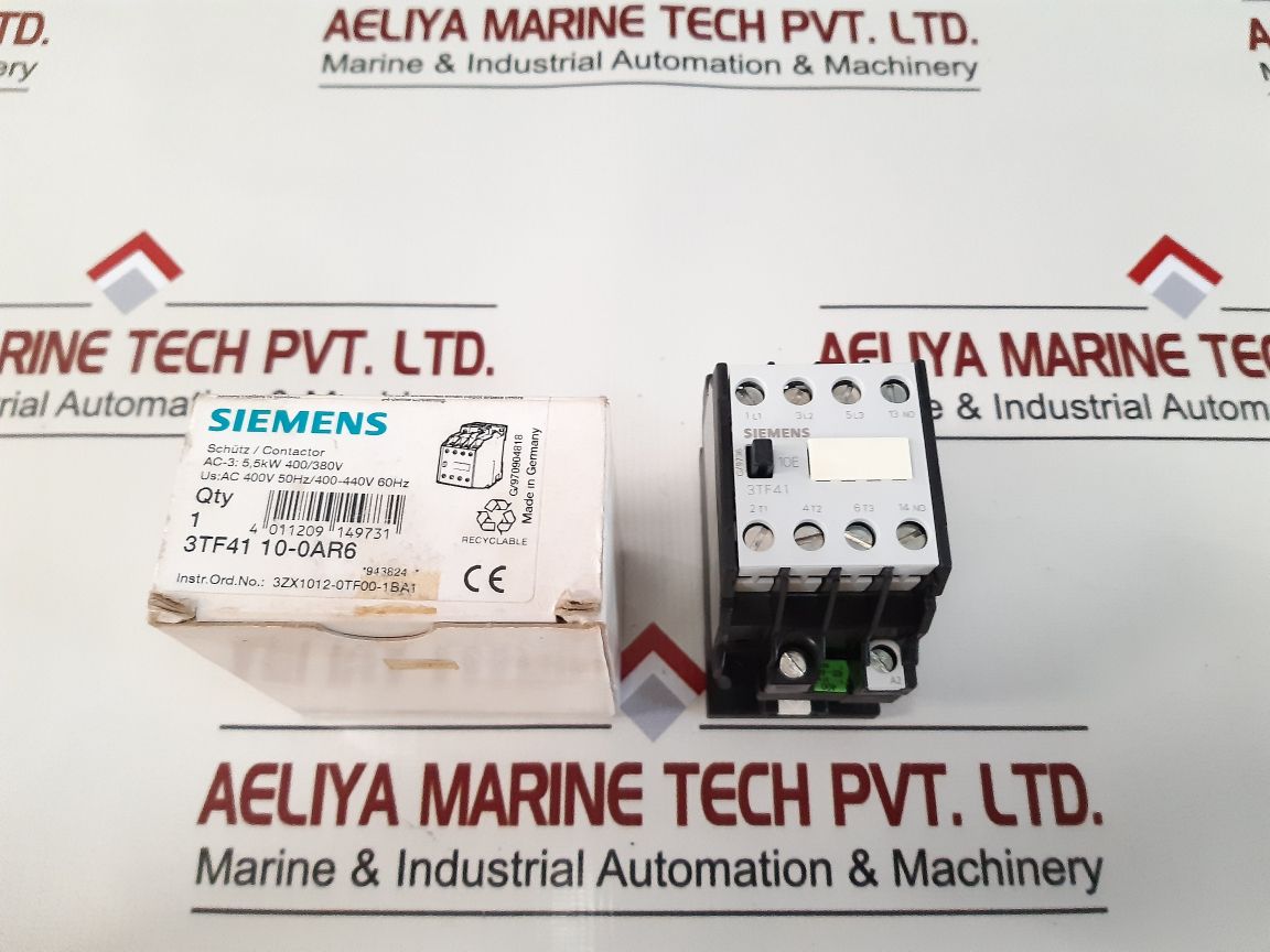 Siemens 3Tf4110-0A Contactor 600V Ac 20A