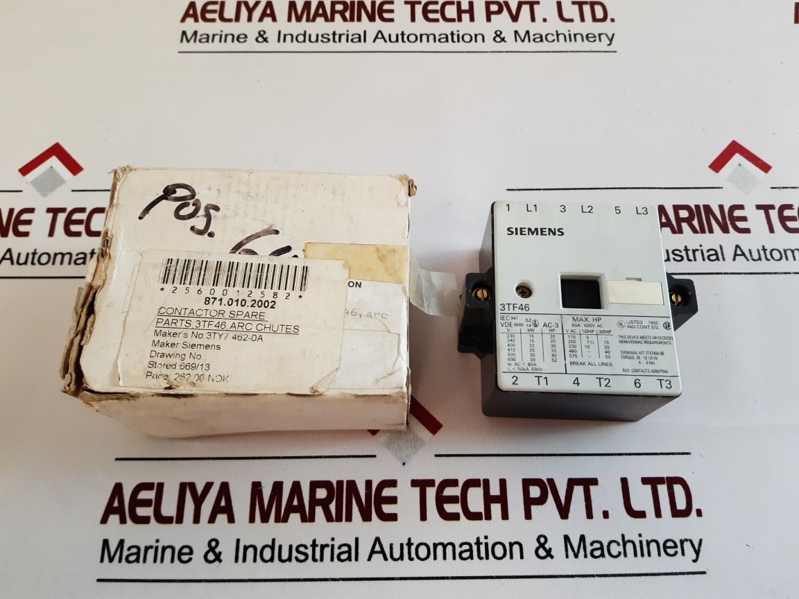Siemens 3Ty7462-0A Contactor Spare Parts 3Tf46