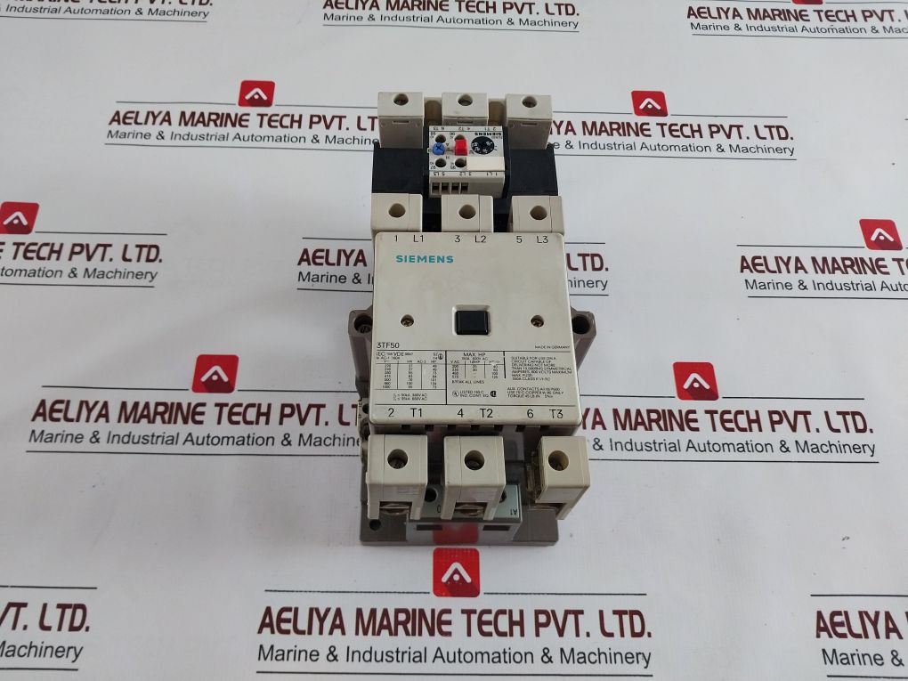 Siemens 3Tf50 Contactor Starter With 3Ua60 00-2H* Overload Relay