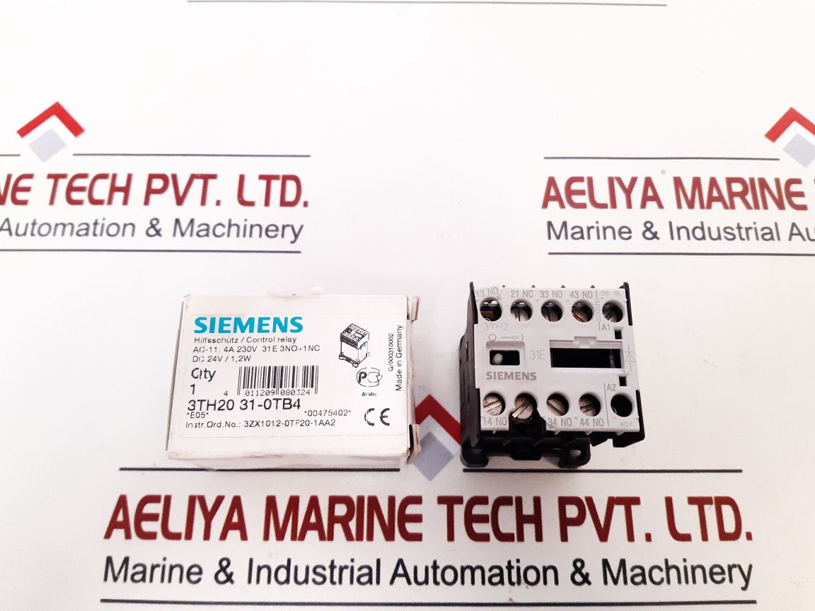 Siemens 3Th2031-0Tb4 Control Relay 230V 4A
