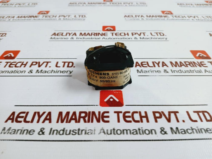 Siemens 3Ty4803-0An1 Magnetic Coil Black 220Vac 50/60Hz