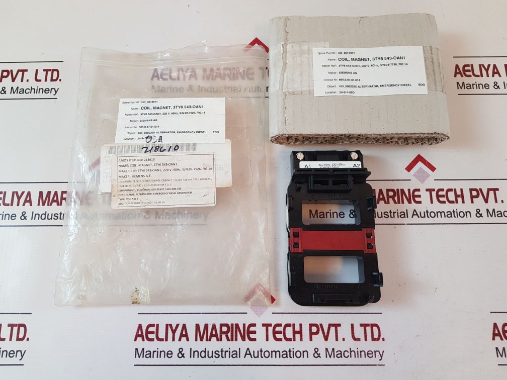 Siemens 3Ty6 543-0An1 Magnet Coil