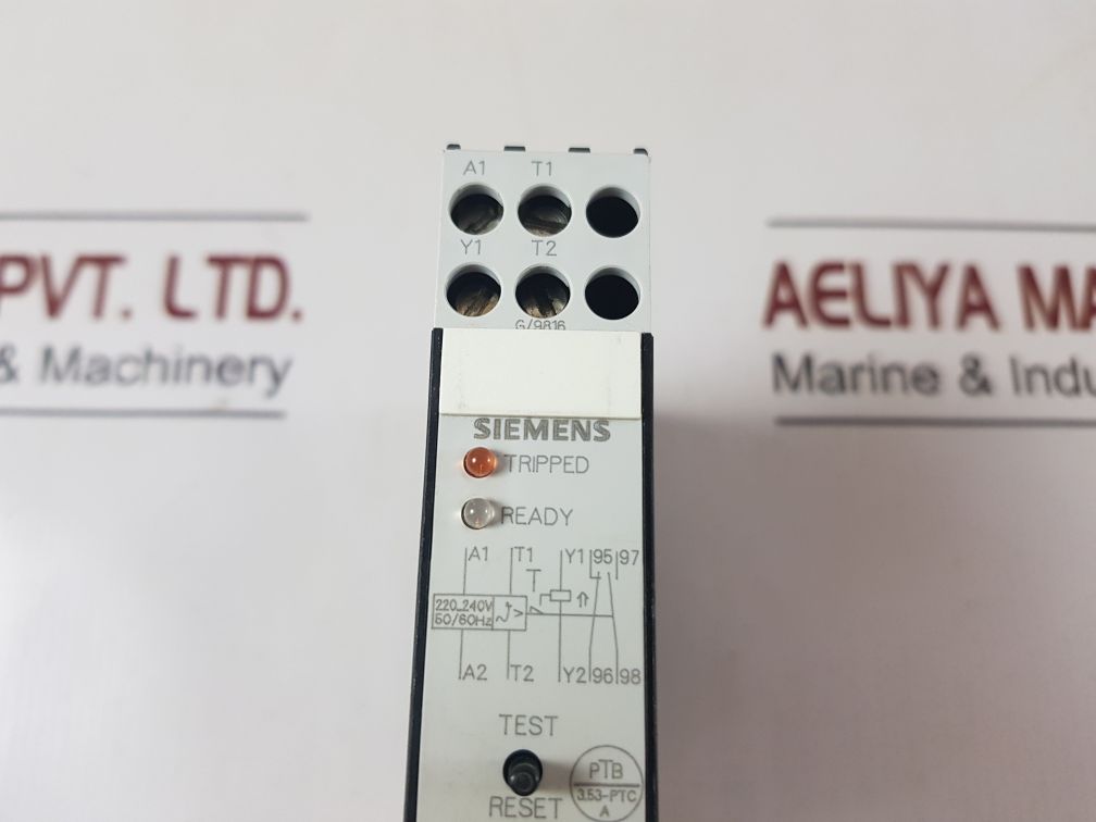 Siemens 3Un2131-0An7 Thermistor Motor Protection Relay 220-240V 50/60Hz