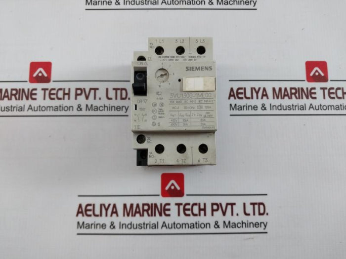 Siemens 3vu1300-1ml00 Motor Protection Circuit Breaker G/9242a111 50/60hz 120a A