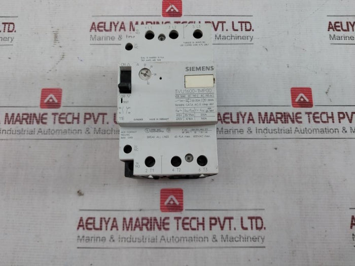 Siemens 3Vu1600-1Mp00 Manually Motor Controller 22–32A 600Vac Max