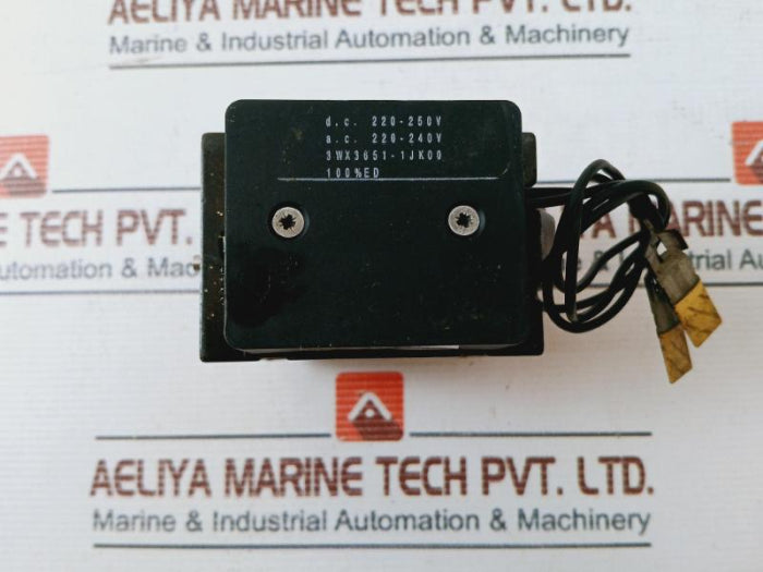 Siemens 3Wx3651-1Jk00 Shunt Release For Switch 3Wn6 D.C.220-250V 220-240V Ac