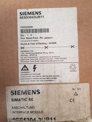 Siemens Simatic S5 6Es5304-3Ub11 Interface Module