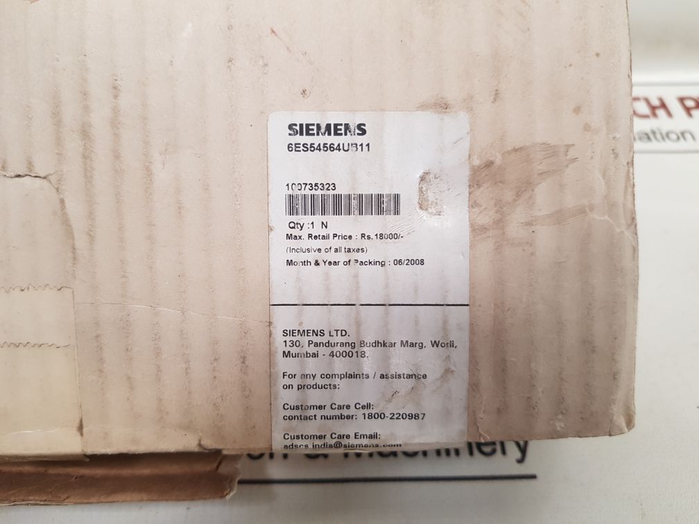 Siemens Simatic 6Es54564Ub11 Output Module