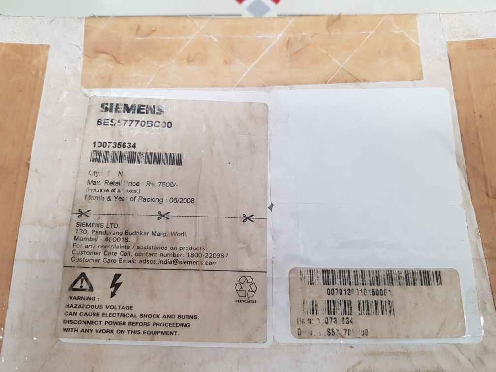 Siemens Simatic S5 Bt 777 Bus Terminal Module 6Es5 777-0Bc00