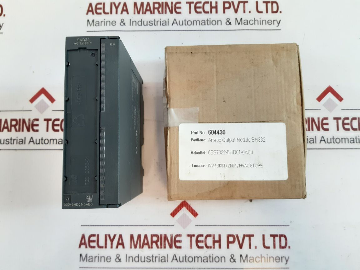 Siemens 6Es7332-5Hd01-0Ab0 Analog Output Module Sm332