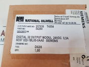 Siemens Simatic S7 6Es7 322-1Bl00-0Aa0 Digital Output Module E-stand: 6