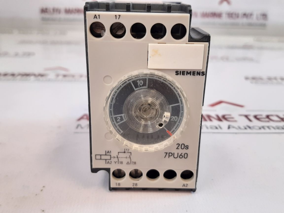 Siemens 7Pu6040-7Nn20 Time Delay Relay 20S