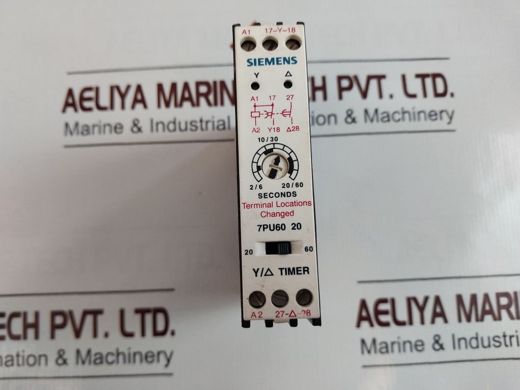 Siemens 7Pu60 20-3Nt2 Star-delta Time Delay Relay 