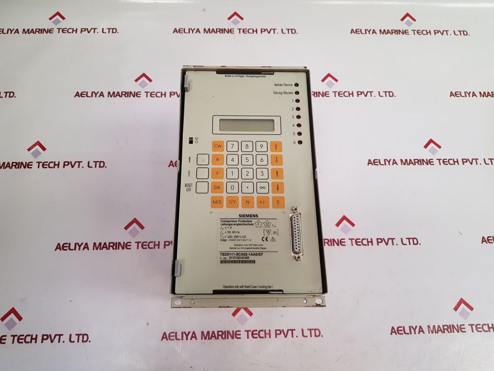 Siemens 7Sd5111-5Ca02-1Aa0/Ef Comparison Protection Relay
