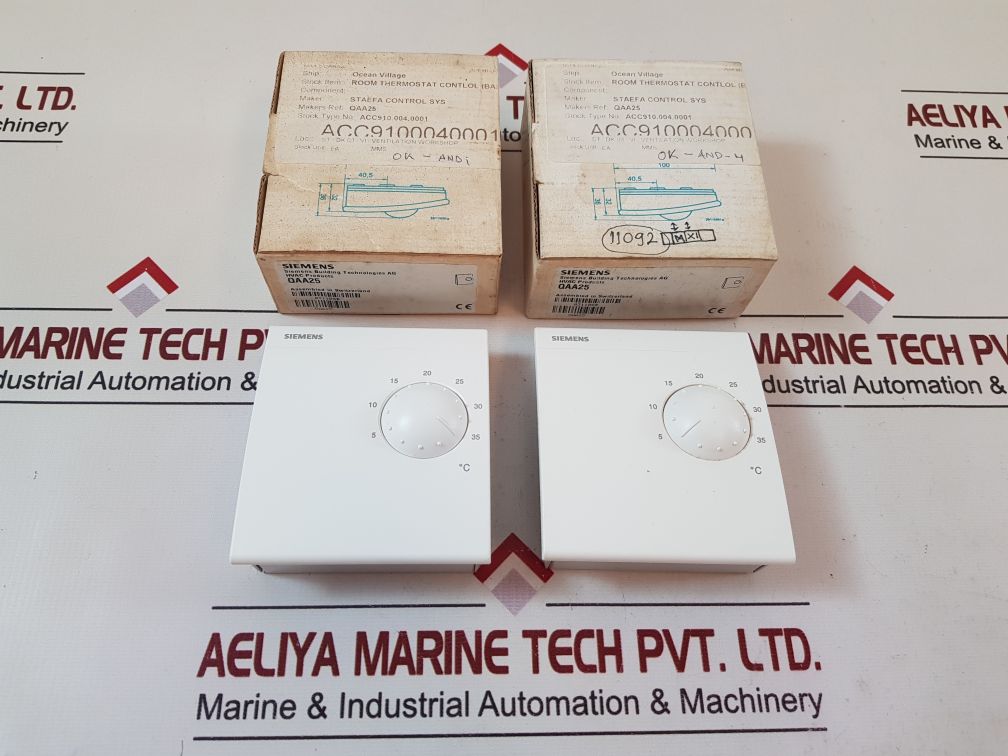 Siemens qaa25 room thermostat control