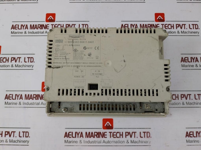 Siemens 6Av6 642-0Aa11-0Ax1 Touch Panel Simatic Tp177A 24Vdc (Not Working)