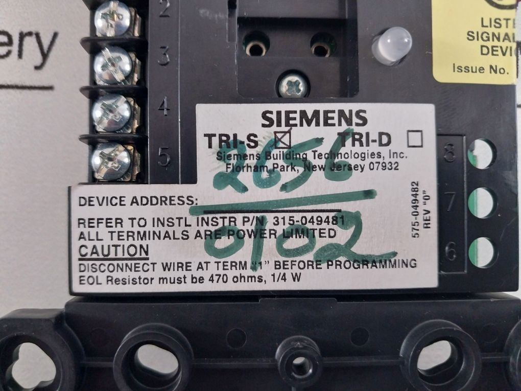 Siemens Tri-s Monitor Intelligent Interface Module 500-896225 Single I ...