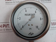 Sigma Tech 0-10 Kpa Pressure Gauge 0-1000 Mmaq