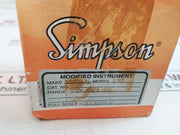 Simpson 1357 Md Ampere Meter 0-5 Amps Ac