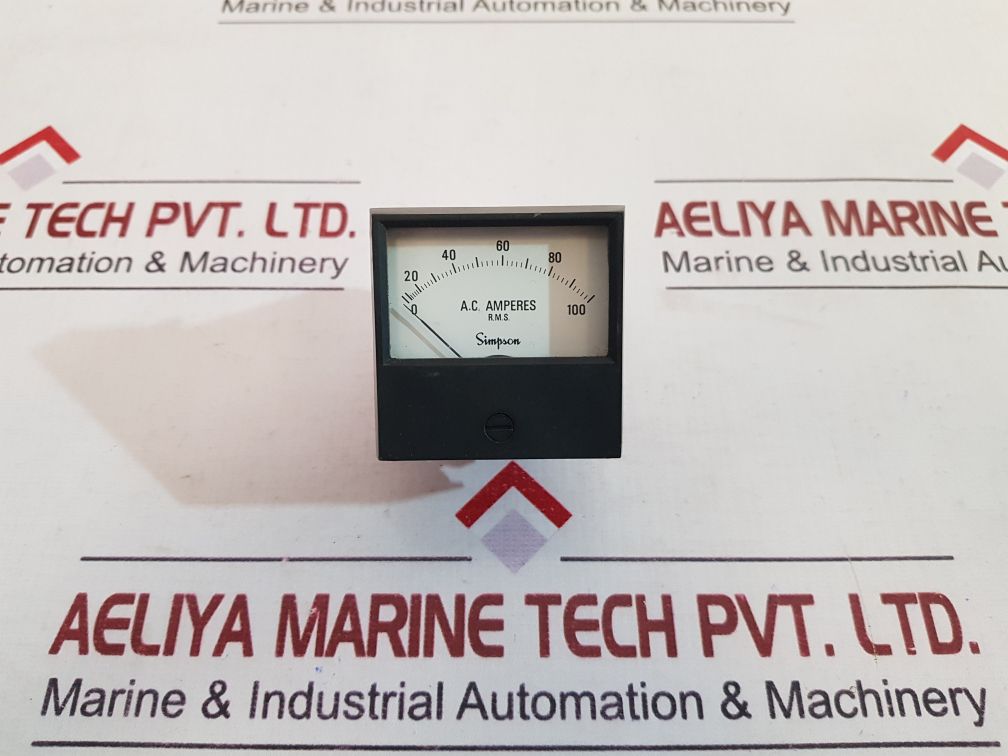 Simpson 17674 panel meter 0 to 100 r.m.s.