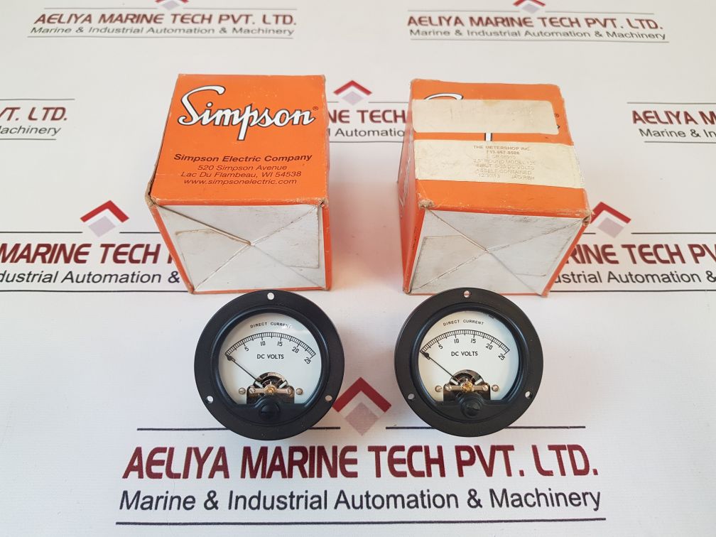 Simpson 713 957 8586 Volts Panel Meter