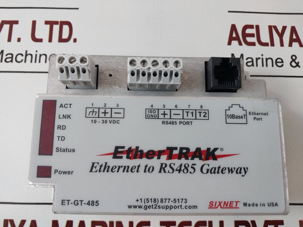 Sixnet Et-gt-485-1 Ethernet To Rs485 Gateway Et-gt-485