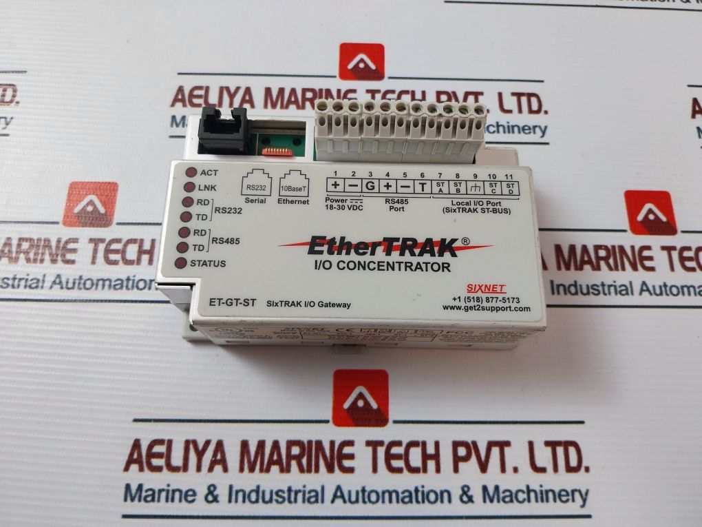 Sixnet Et-gt-st-2 I/O Concentrator Six Trak I/O Gateway 18-30 Vdc