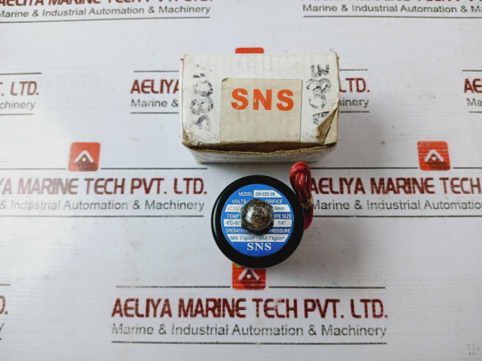 Sns Pneumatic 2W-025-08 Series Solenoid Valve Brass High Temperature