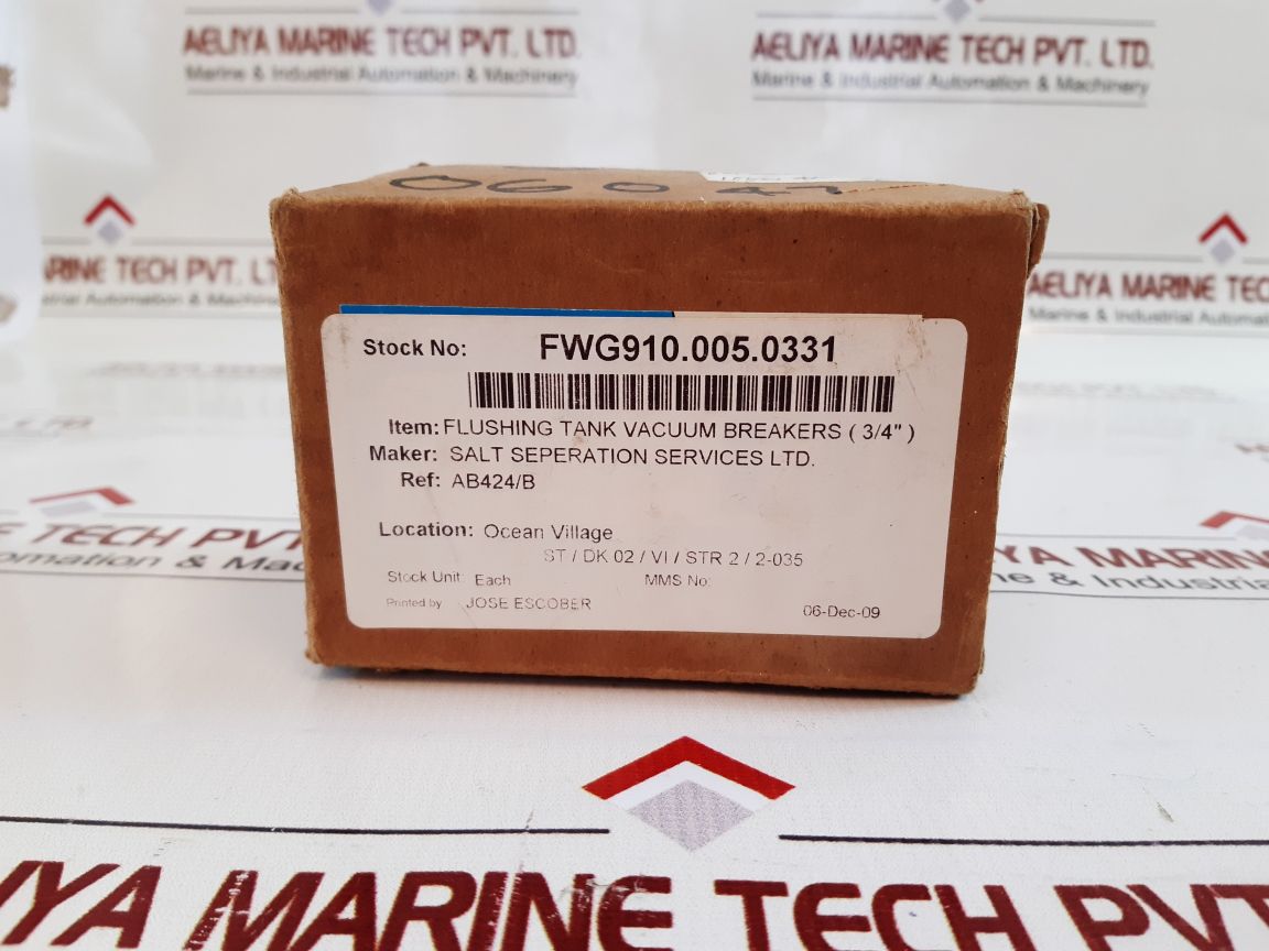 Socla Da 226 Flushing Tank Vacuum Breakers