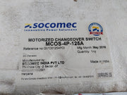 Socomec Mcos 125A Remotely Operated Transfer Switch Motor 230V Ac