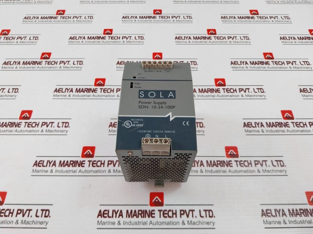 Sola Sdn 10-24-100P Power Supply 115/230 Vac 5.0/2.0A 50/60 Hz