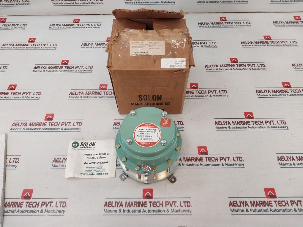 Solon 0-100 Wc/Dp Pressure Switch 1500 Psi