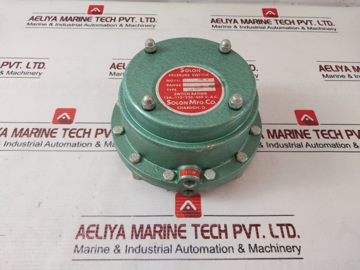 Solon 7Ps1Dw Pressure Switch 0-30 Wc/Dp 15A-115/230/460 Vac Nema 4