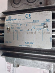 Motovario Sw/040 Spaggiari Transmissions Worm Gearmotor Sw 075 230V 50Hz