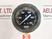 Span 02-1124-t Pressure Gauge 0-5000 Psi 3A