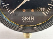 Span 02-1124-t Pressure Gauge 0-5000 Psi 3A