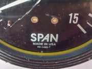 Span 02-1485-t Pressure Gauge 0-15 Psi
