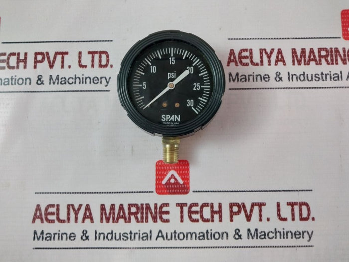 Span 02-1608-t 0-30 Psi Pressure Gauge