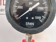Span 02-3079-t Pressure Gauge 0-15000 Psi
