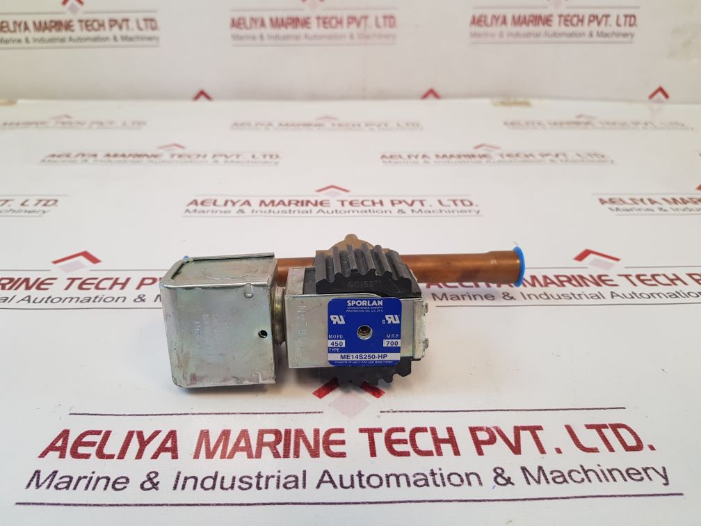 Sporlan Me14S250-hp Solenoid Valve Consists Of Mkc-2 Coil And Series 2 Body
