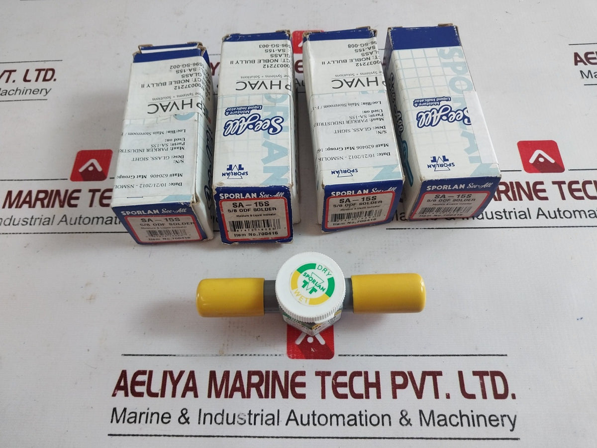 Sporlan Sa-15S Moisture & Liquid Indicator 5/8 Odf Solder Dry 2410 Wet