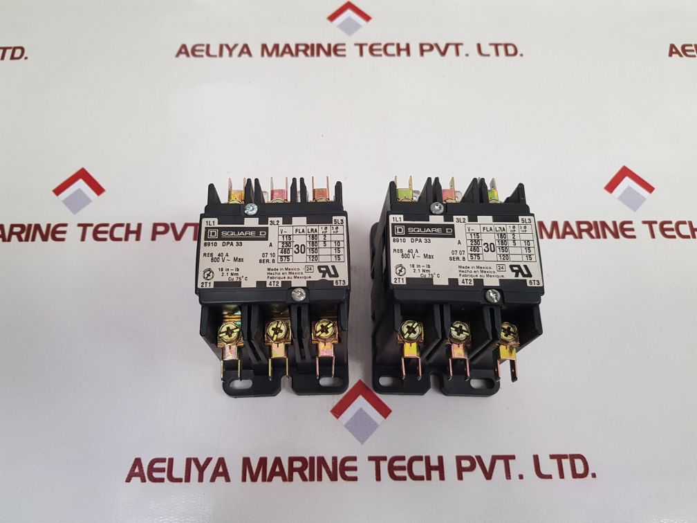 Square D 8910 Dpa 33 Ser: B Definite Purpose Contactor 25301801 B81 New