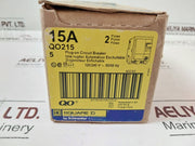 Square D Qo215 2-poles Plug-on Circuit Breaker 15A 120/240V~