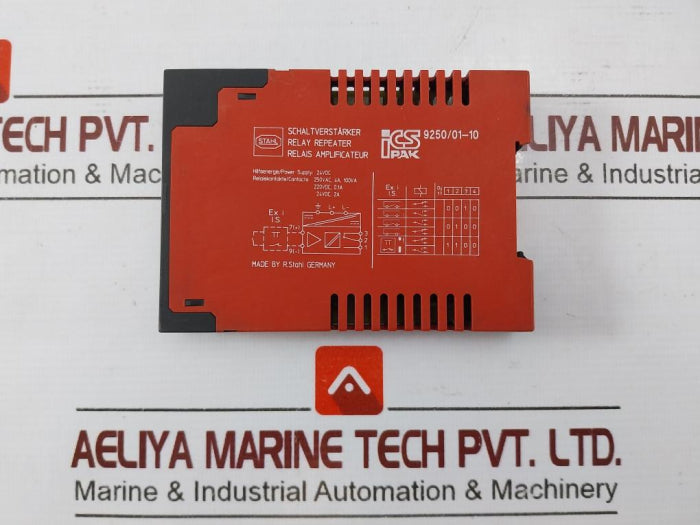 Stahl 9250/01-10 Relay Repeater 24Vdc 32Ma 84Mw – Aeliya Marine