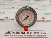 Stewarts Pressure Gauge 316 S.S. Tube And Socket 0 To 3000 Psi