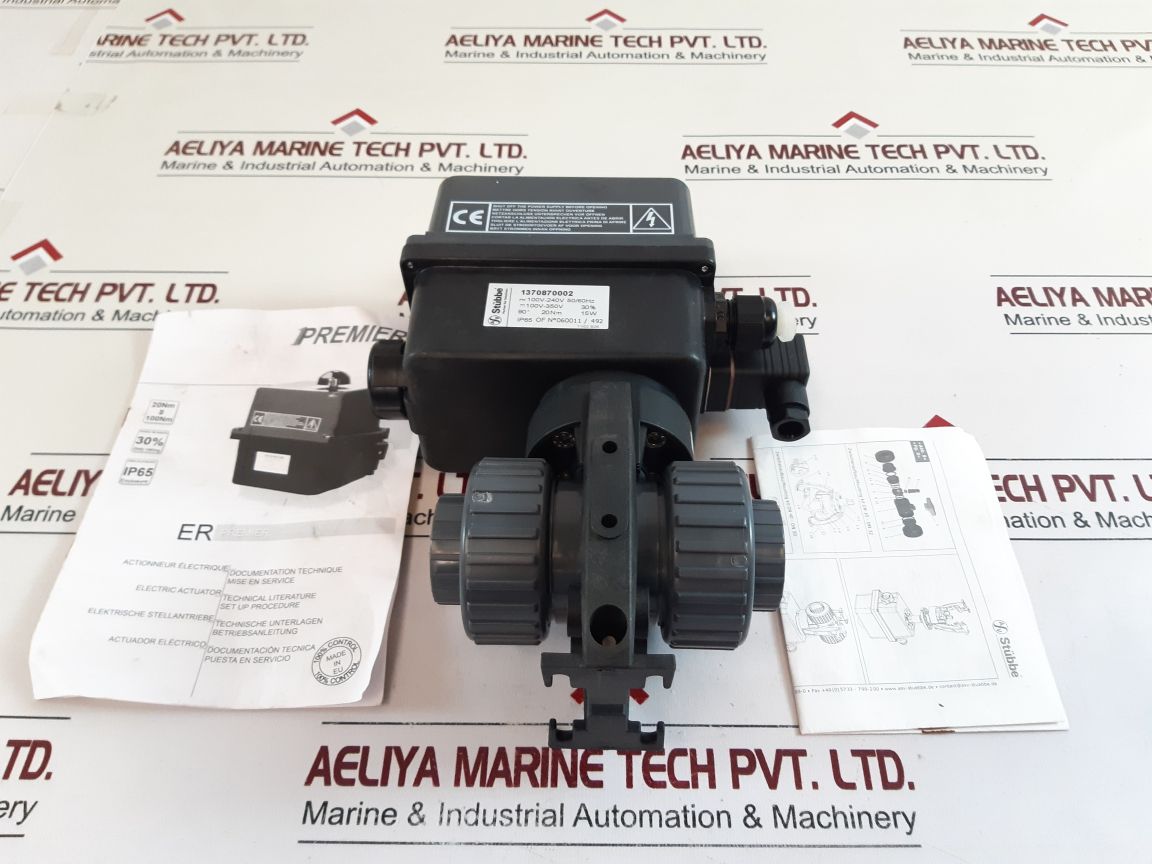 Stubbe 1370870002 Ball Valve 2150-d032 Electric Actuator