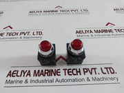 Lot Of 5X Sungho PR25P-2L (LED) Red Signal Lamp