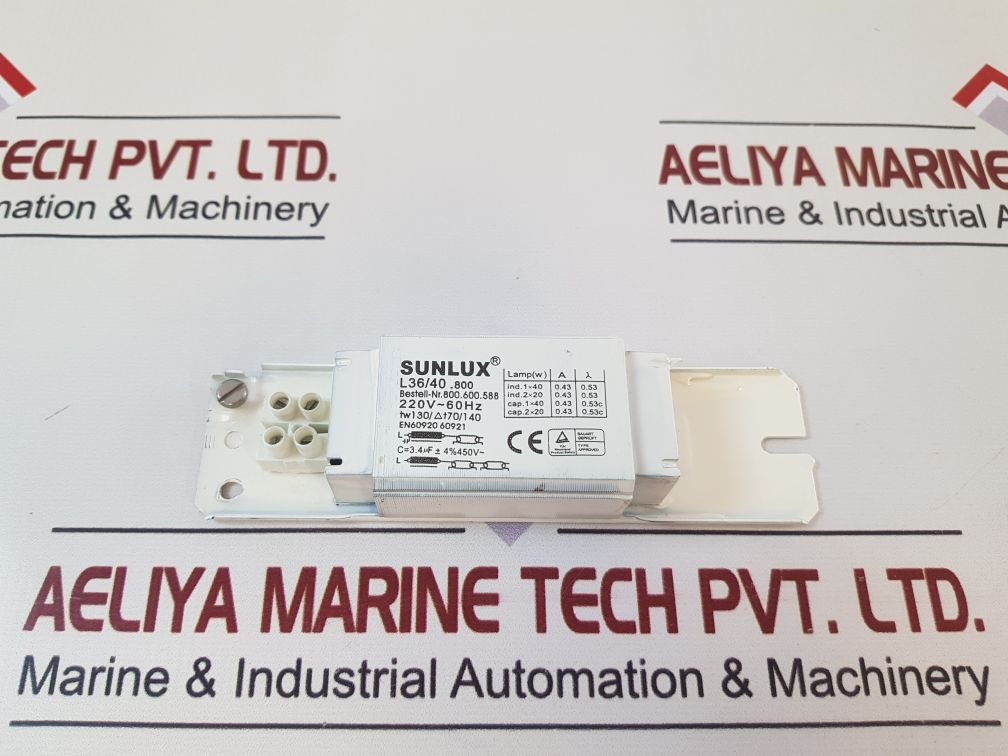 Sunlux L36/40.800 Magnetic Ballast 220V~60Hz